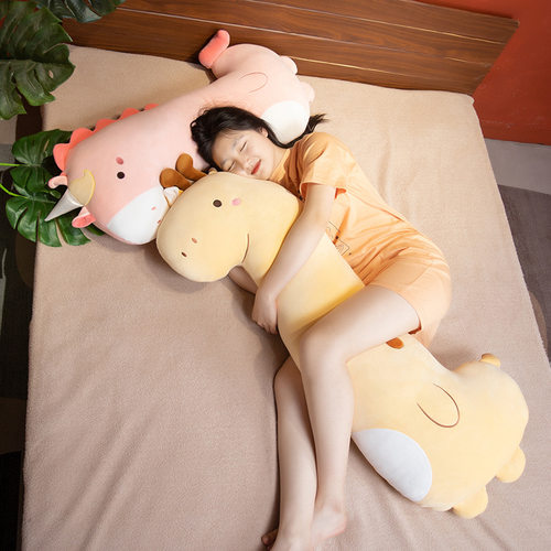 卡通动物长条抱枕女生睡