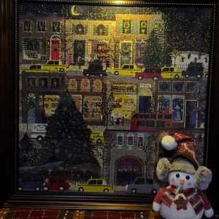 雪夜500片全系列拼图春夏秋冬圣诞冬灯拼图节日之夜成人圣诞礼物