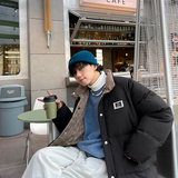 817-WT3506*两面穿格子棉服韩版潮流宽松棉衣港风P138（限158），男装棉衣，星座803