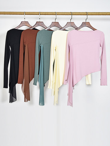 现代舞练功服套指形体服演出服