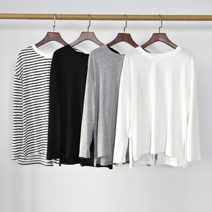 舞蹈服上衣女现代舞练功服基本功舞蹈服白色练功服装舞蹈衣长袖