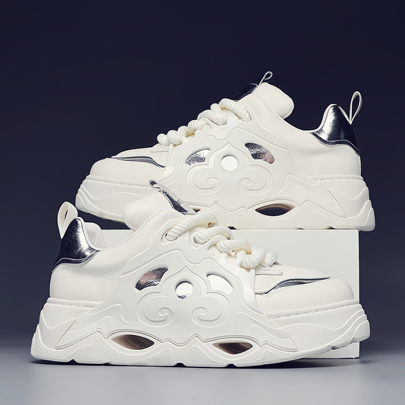 摩蓓男鞋春秋新款头层牛皮舒适运动鞋时尚休闲鞋子男潮流百搭板鞋,流行男鞋,单鞋,淘宝优惠券,粉丝福利购,淘宝优惠卷