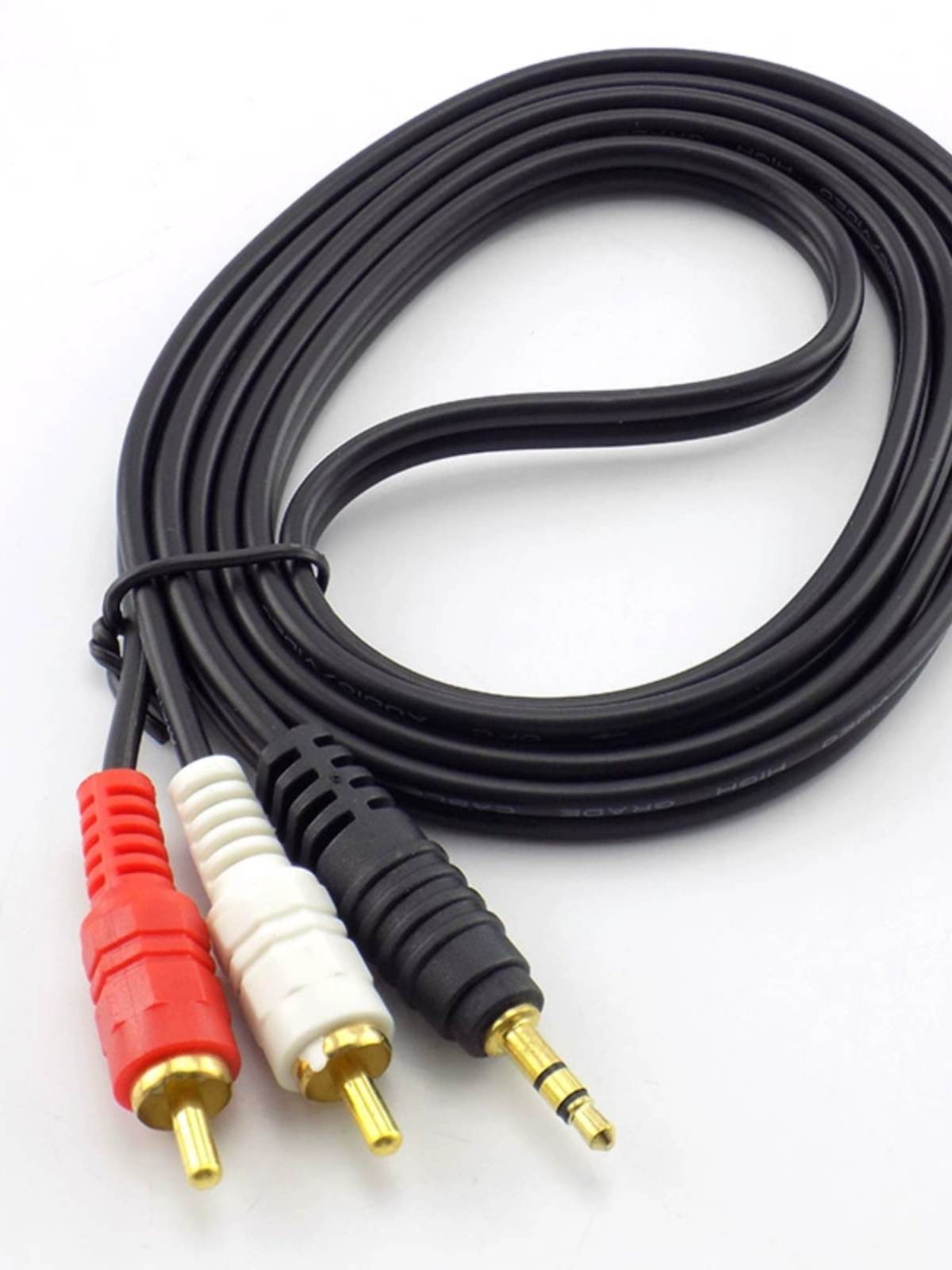 3.5mm Plug Jack Stereo Audio Splitter Cable 2 RCA PC Sound