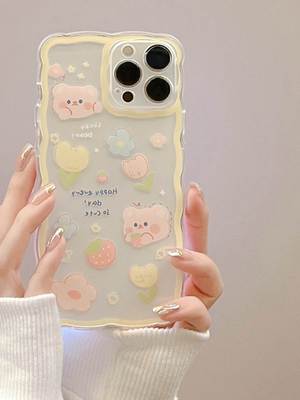 Cartoon Clear Case Cover for Iphone 15 14 13 12 11 pro max plus xr XS X 8 7