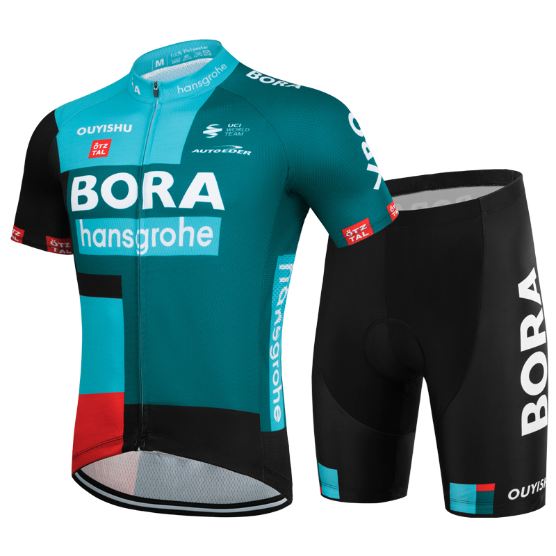 新款BORA博拉车队自行车男短袖骑行服透气速干排汗夏季单车衫装备