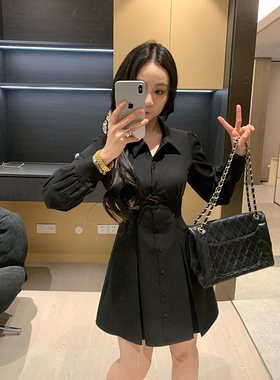 XINYI【重塑纸片人】春季斜纹西装连衣裙收腰显瘦气质X625Q01644