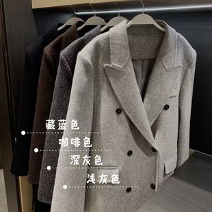 双面呢羊毛大衣女显瘦外套X625X19830 秋冬韩版 XINYI 巴黎诗集