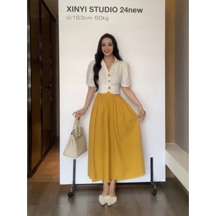 衬衫 XINYI 浪漫邂逅 夏季 X624Q10137 半身裙显瘦X624C09334
