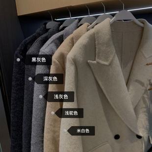 XINYI【北国雪夜】秋冬韩版双面呢羊毛大衣女宽松显瘦百搭外套