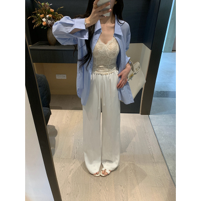 XINYI【松弛腔调】夏季天丝莱赛尔休闲裤女显瘦百搭X626K03616