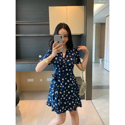 XINYI【小雏菊】春夏氛围感碎花连衣裙收腰显瘦气质裙X625Q02444