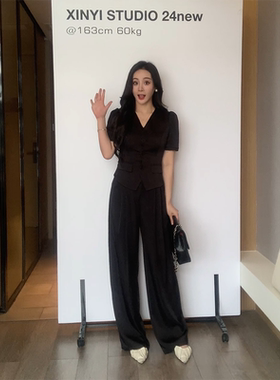 XINYI【职场图鉴】夏季西装外套女短袖气质显瘦上衣X624A02583-4