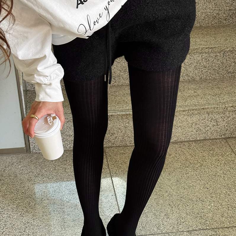 naning9羊毛混纺连裤袜打底袜女