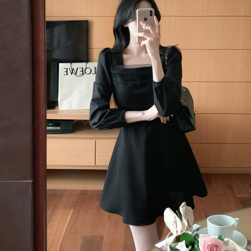 直邮 韩国代购官网fromdayone 复古网纱拼接方领系带收腰连衣裙,女装/女士精品,连衣裙,淘宝优惠券,粉丝福利购,淘宝优惠卷