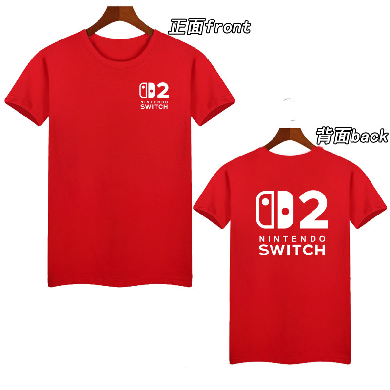 游戏主机概念T恤NS2文字印花switch 2展示会员工同款T恤漫展T恤