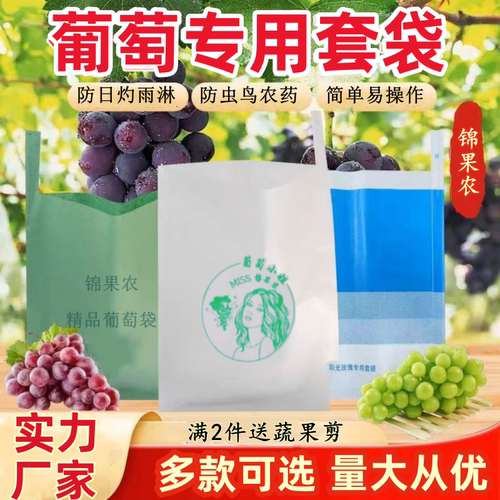 厂家直销葡萄专用套袋防雨防虫鸟