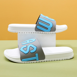 可外穿一字拖 防滑浴室洗澡情侣凉拖男夏季 DENSUNCOO户外拖鞋 男款