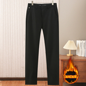 男士 子男4Y341 海牌撤柜微弹纯色直筒保暖长裤 冬季 加绒加厚休闲裤