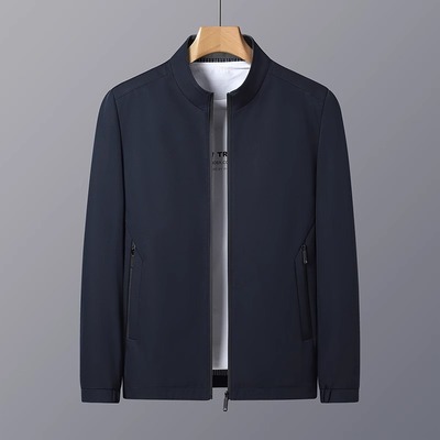 撤柜立领春秋季商务休闲防风夹克