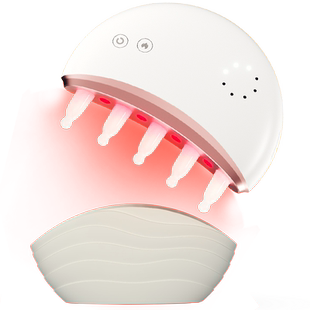 科爱元素红光育发健发经络头皮按摩上药仪器精华液吸收玉石小月梳