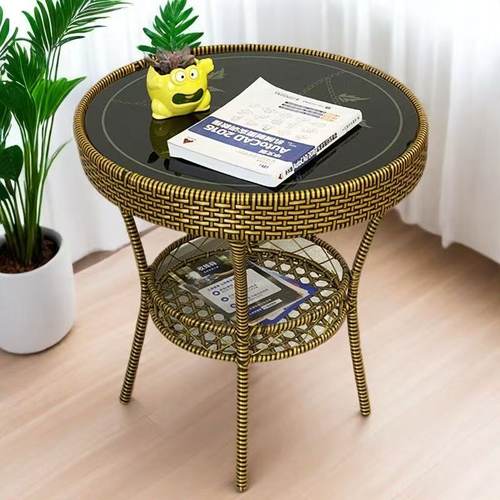 阳台桌椅组合藤椅三件套