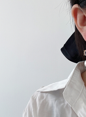 HEGG 原创手作韩版气质百搭长款珍珠耳环耳钩设计感网红轻奢耳环