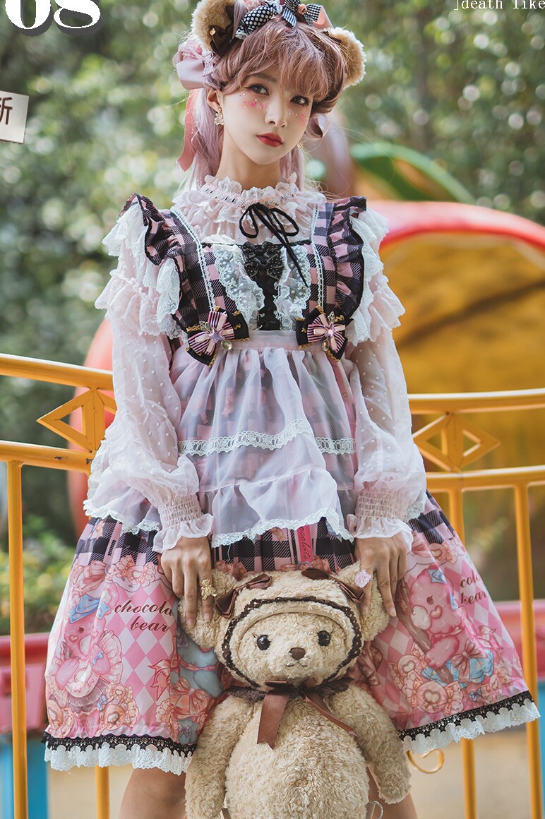【JSK 现货】-巧克力可可熊 lolita裙 【LostAqua遗失之水】|msdalam kategori Butik wanita / wanita, pakaian - dari Buy2taobao.com untuk memberikan perkhidmatan ejen Taobao profesional membeli