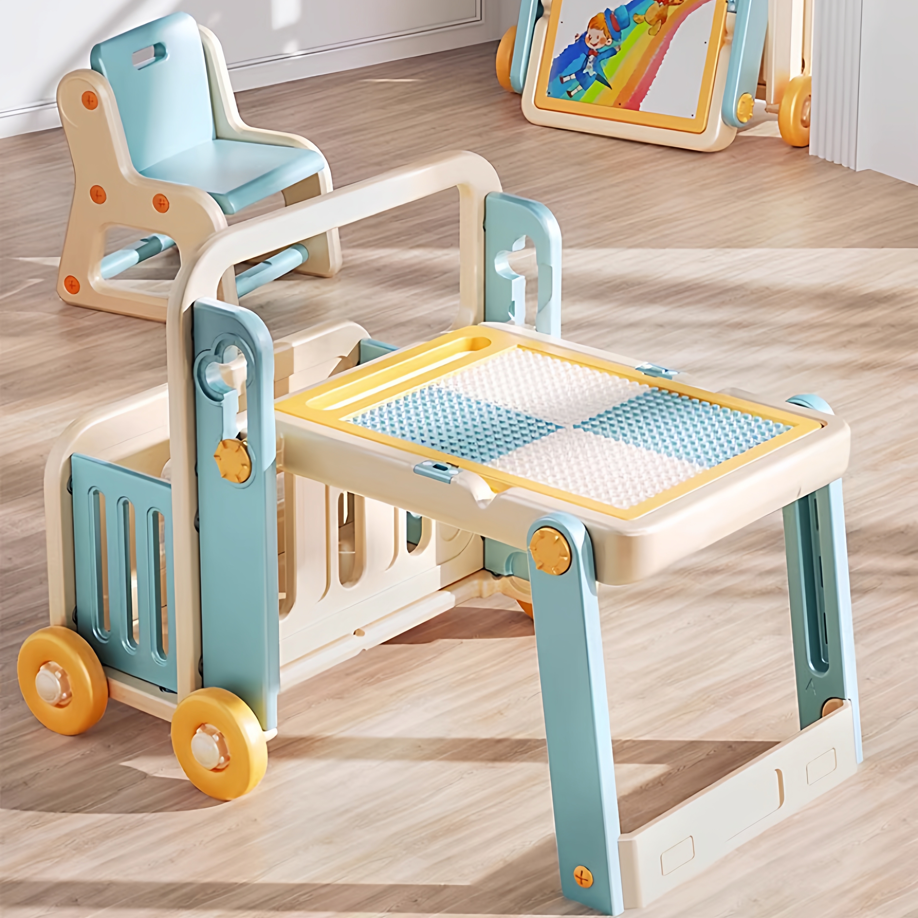 曼龙儿童多功能积木桌  百变积木桌  配件  原装 原厂 螺帽螺母