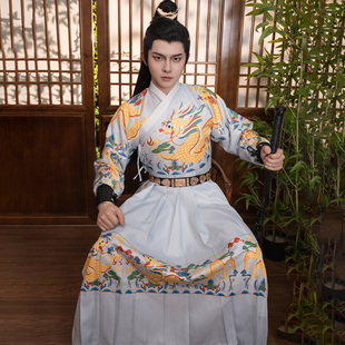 原创汉服新款蟒袍男女同款明制飞鱼服曳撒锦衣卫春秋中国风非古装