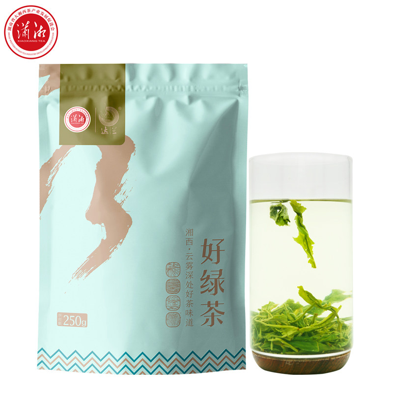 湖南石门毛尖绿茶2023新茶浓香耐泡高山云雾办公茶250g