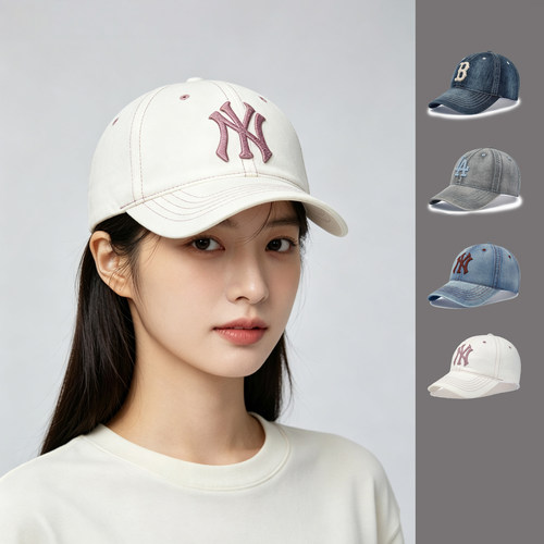 MLB韩国正品男女同款做旧复古百搭棒球帽26春夏新款3ACPB126N