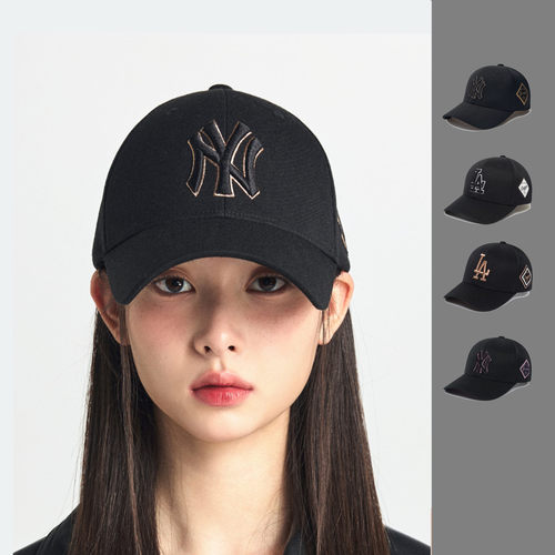 韩国正品MLB男女同款刺绣运动防晒硬顶棒球帽26春夏新款CP8501N