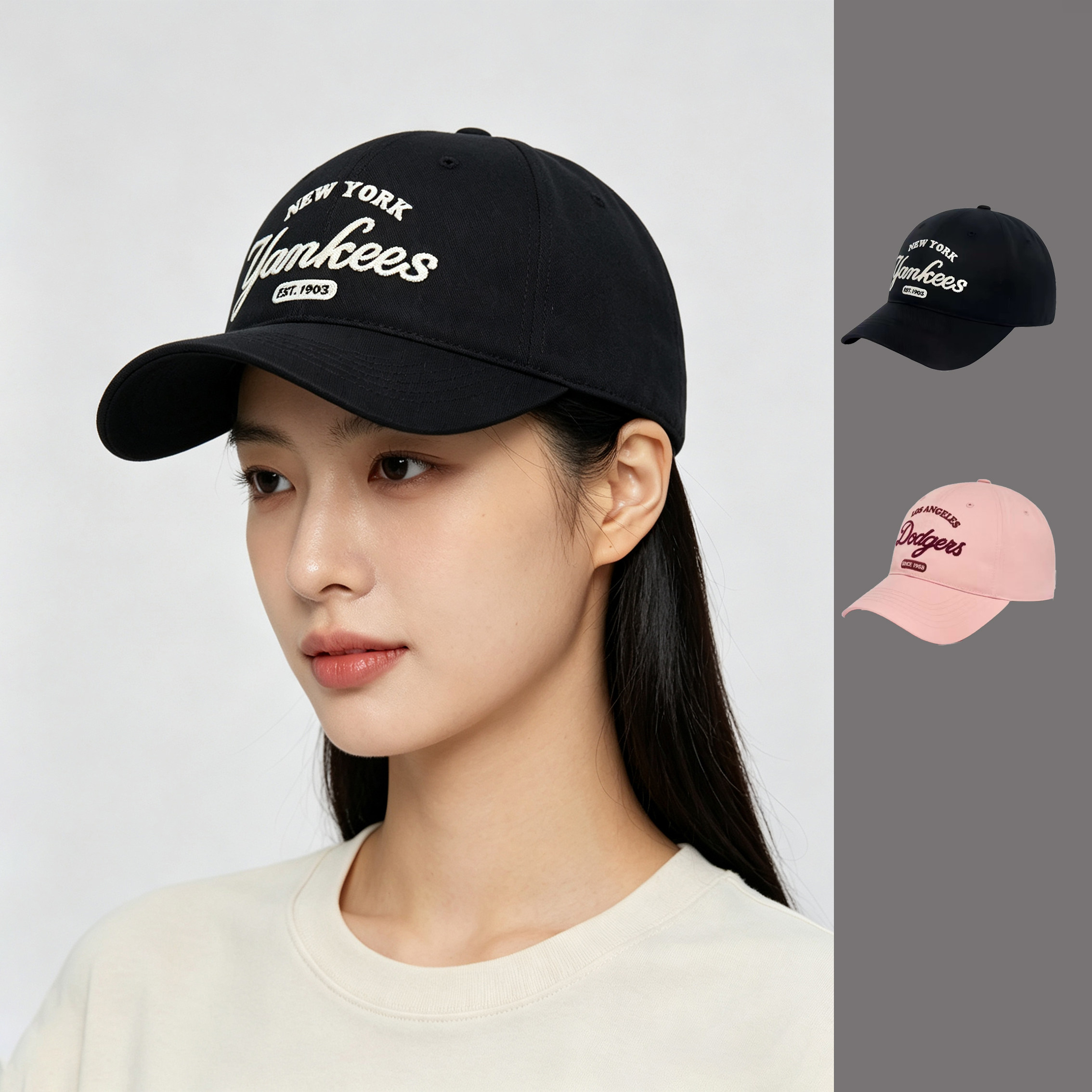 韩国MLB帽子正品男女英文棒球帽