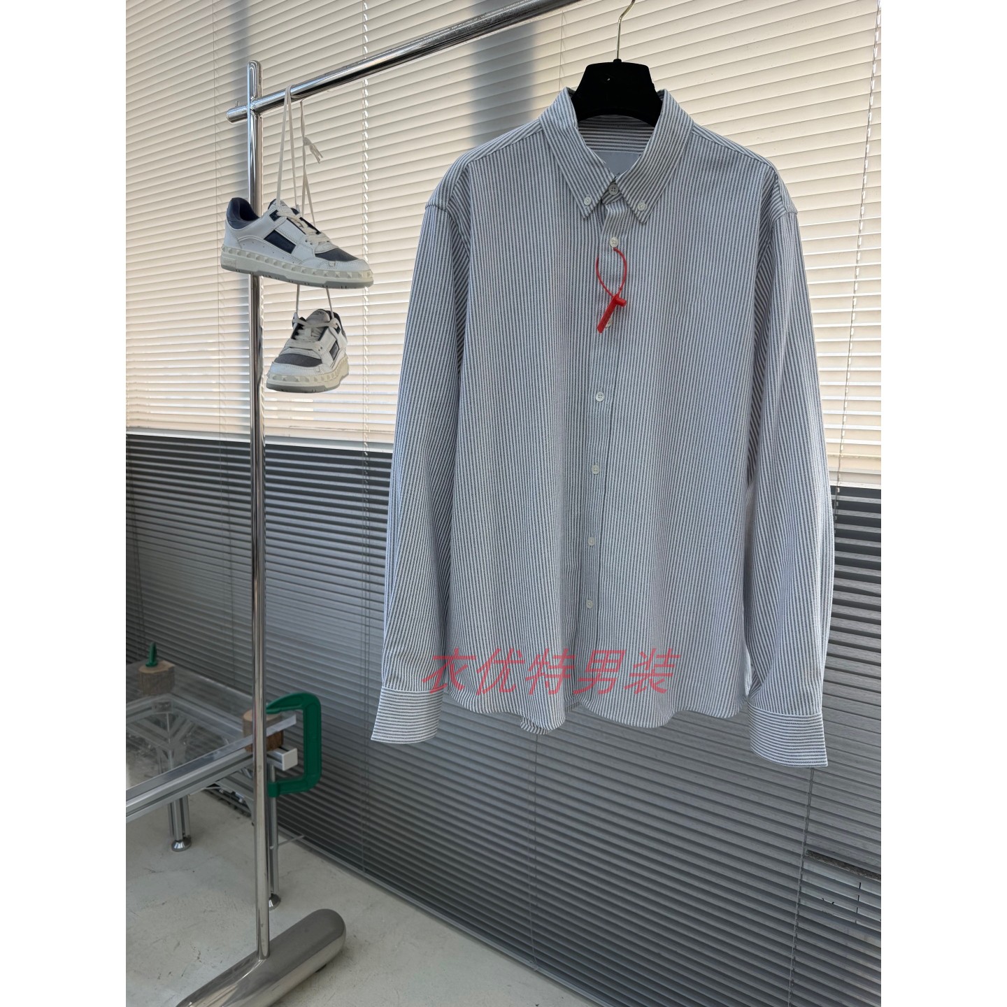 春夏男士免烫商务修身长袖衬衫图片