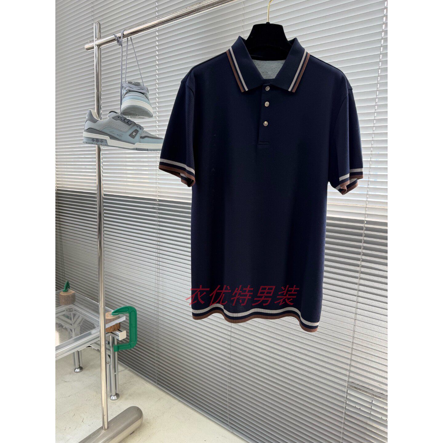 2026新款春夏季青年男士简约短袖T恤翻领Polo衫商务T血透气上衣服