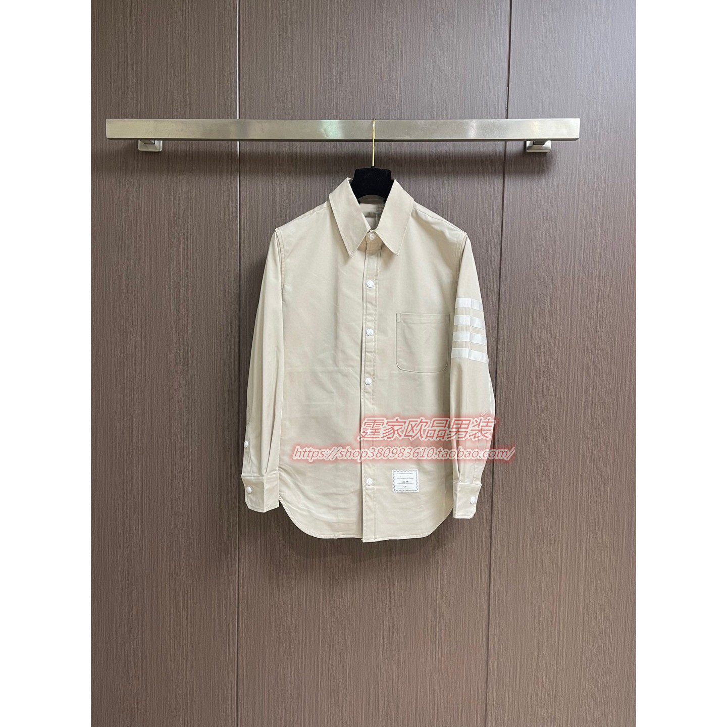 轻奢秋冬新款男衬衫时尚百搭潮流翻领单排扣欧洲站休闲上衣简约潮