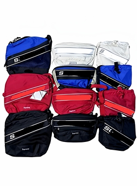 新款 Sup 23FW SHOULDER BAG反光LOGO立体斜挎包挎包单肩包手机包