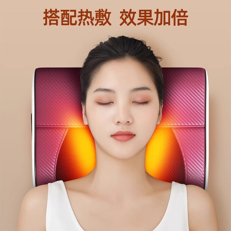 颈椎按摩器头部颈部全身按摩仪加热腰部腰椎智能家用揉捏按摩枕头