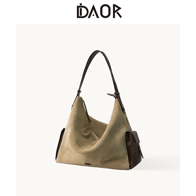 DAOR蒋奇明同款循迹旅行hobo包大容量托特包女复古单肩斜挎电脑包,箱包皮具/热销女包/男包,托特包,淘宝优惠券,粉丝福利购,淘宝优惠卷