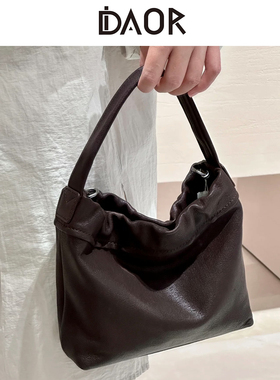 DAOR植鞣羊皮托特包女云舒系列手拎云朵包休闲百搭小手提包斜挎包