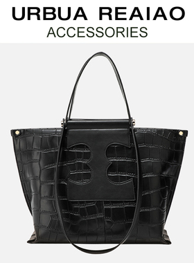 大容量托特包鳄鱼纹真皮包包2025春夏新款百搭手提包通勤单肩包女