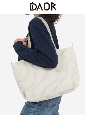 DAOR大容量轻便托特包女2025新款通勤电脑包尼龙手提包休闲单肩包