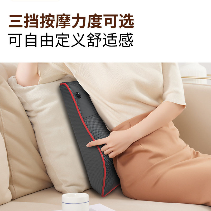 源头工厂按摩靠垫颈枕多功能家用智能热敷定时腰部按摩智能按摩枕