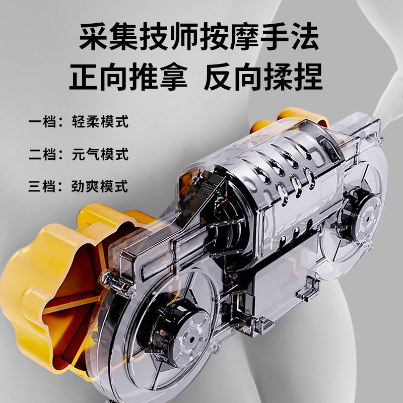 颈椎按摩枕按摩仪颈腰两用腿部热敷家用多功能按摩垫充电式按摩器