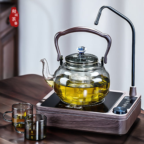 上水电陶炉茶壶一体式抽水预约煮茶1300w茶具高硼硅玻璃耐热玻璃