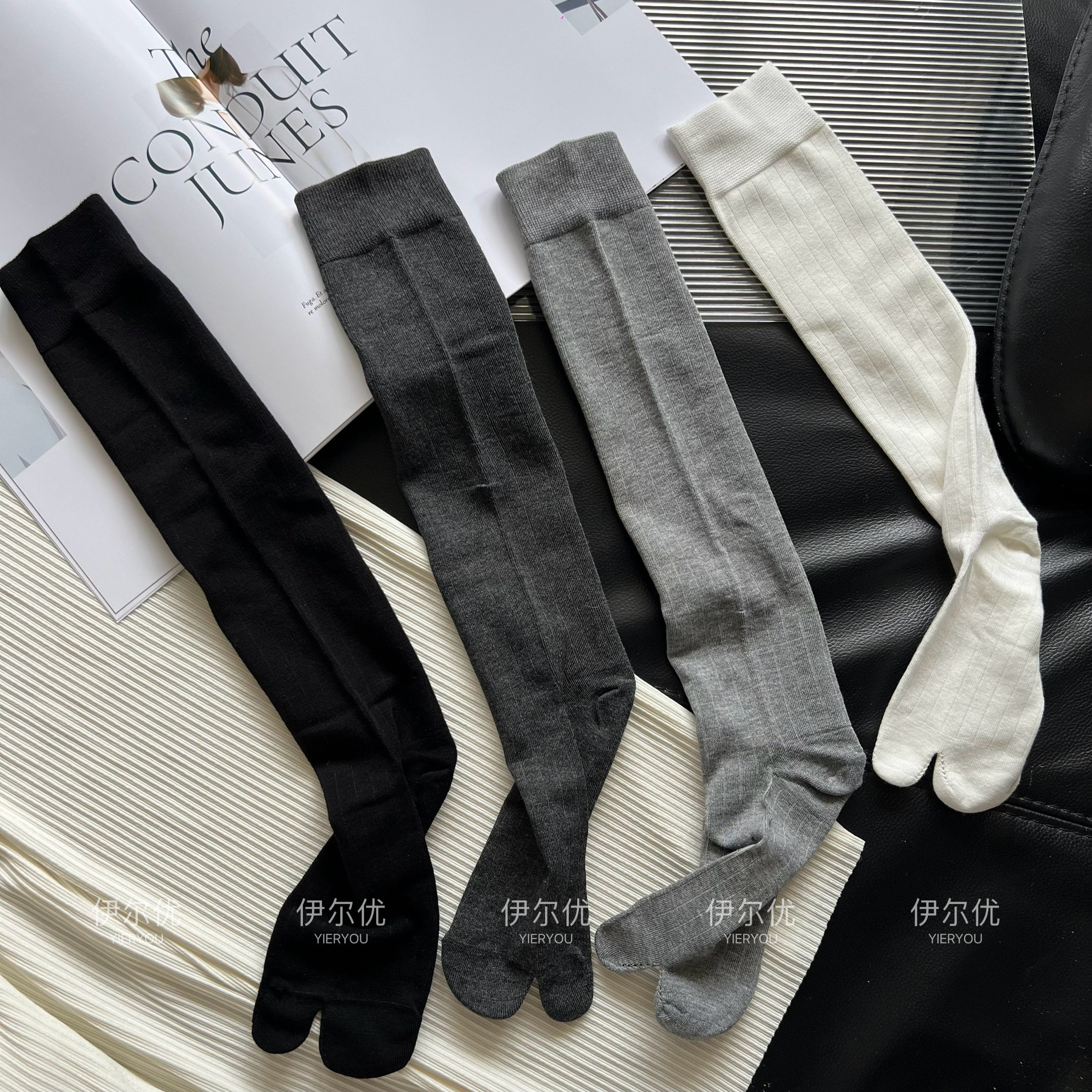 质量好薄款不掉跟~显瘦莫代尔分趾袜~二趾及膝小腿袜春夏两指袜女,女士内衣/男士内衣/家居服,长筒袜,淘宝优惠券,粉丝福利购,淘宝优惠卷