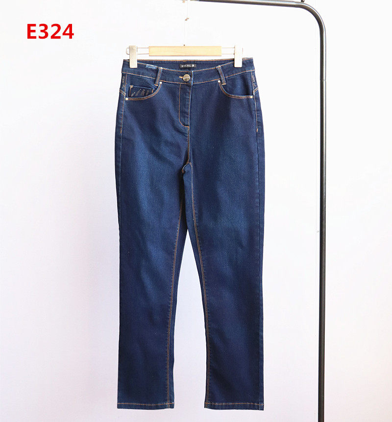 春秋季外贸孤品尾货新款女装百搭简约时尚高腰弹力小脚休闲牛仔裤,女装/女士精品,牛仔裤,淘宝优惠券,粉丝福利购,淘宝优惠卷