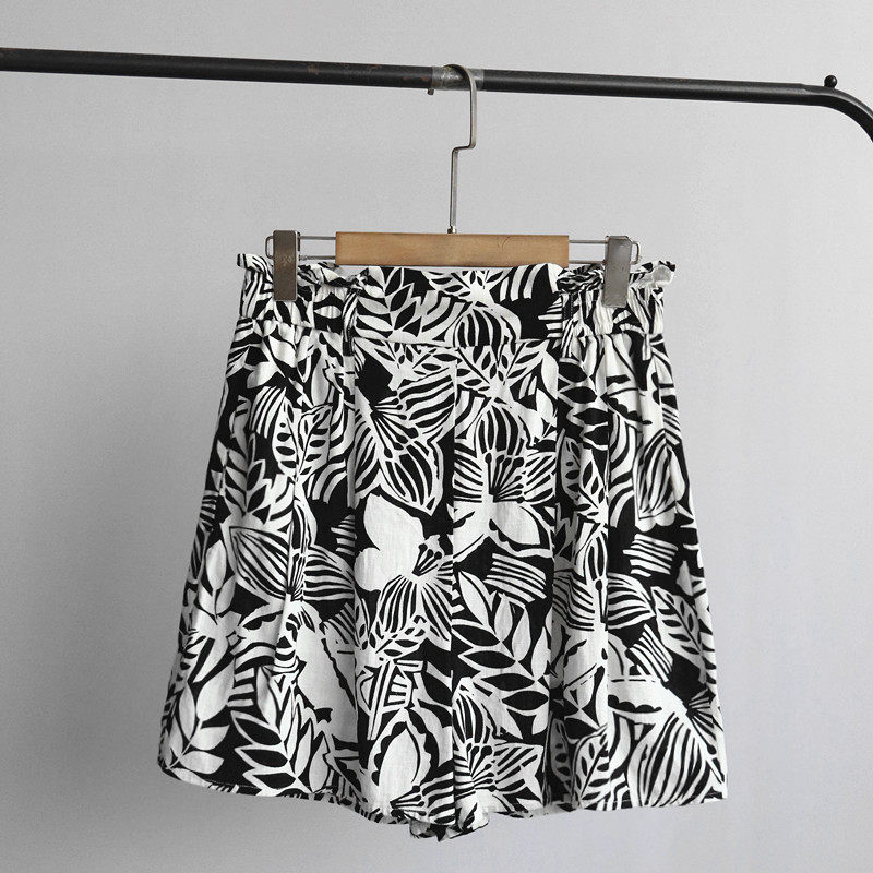 外贸新款女装春夏季韩版百搭高腰宽松显瘦棉麻阔腿休闲裤时尚短裤,女装/女士精品,休闲裤,淘宝优惠券,粉丝福利购,淘宝优惠卷