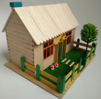 小木棒冰糕棍手工模型木制品diy