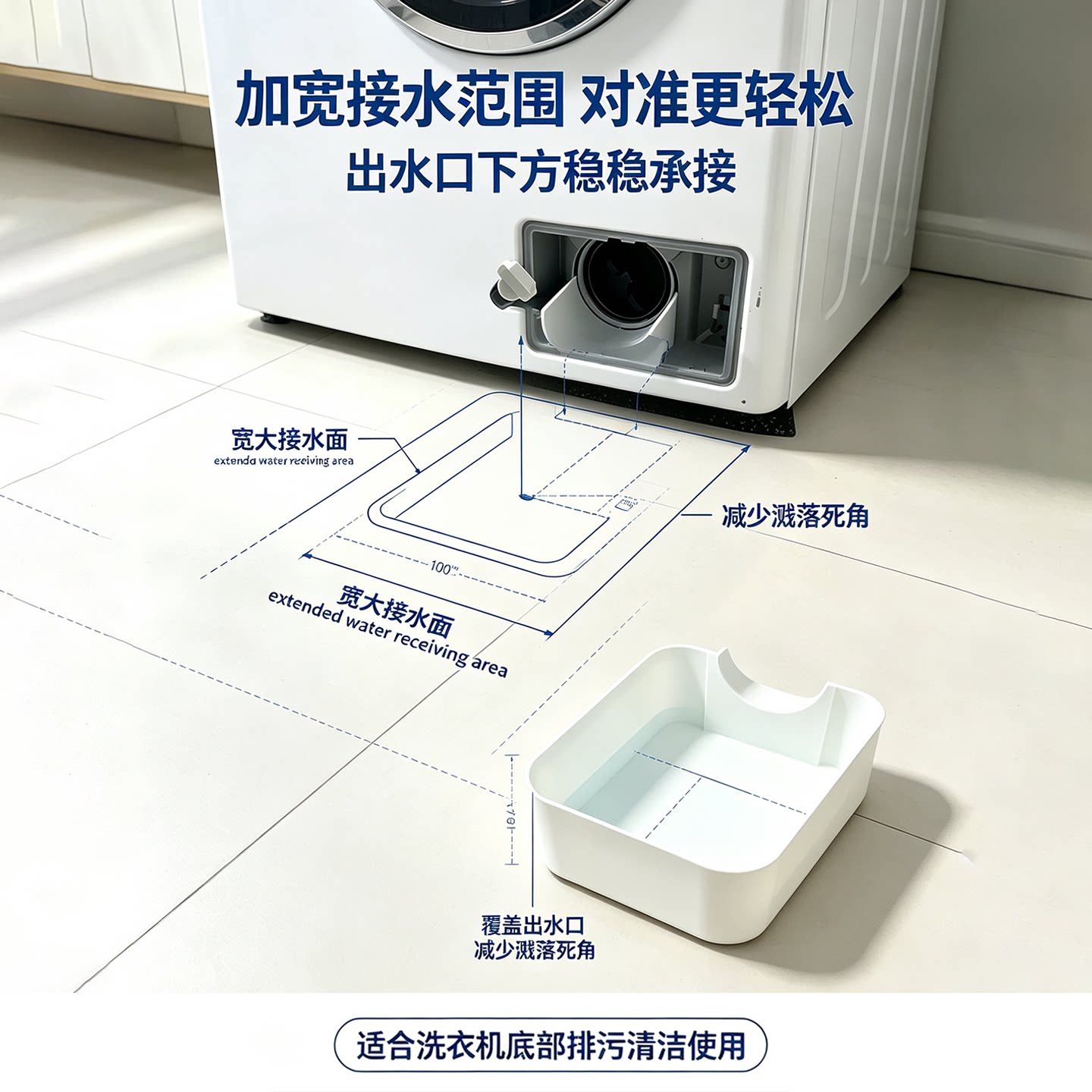 适用于LG洗衣机滤网排水盘用于直径75毫米接口漏斗防漏家用配件